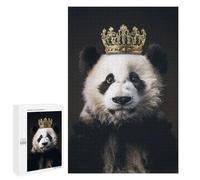 Rompecabezas para Adolescentes 1000 PCS Panda Animal Cute King Rompecabezas para Adultos Juego Familiar Decoración Desafiante De Completar 1000 PCS