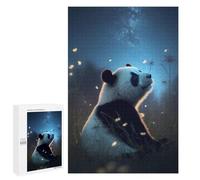 Rompecabezas para Adolescentes 1000 PCS Panda Galaxy Animal Rompecabezas para Adultos Juegos Relajantes Pero Divertidos Y Humorísticos 1000 PCS