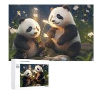Rompecabezas para Adolescentes 1000 PCS Panda Paradise A Whimsical Garden Adventure Rompecabezas para Adultos Juegos Familiares Análisis Y Lógica Actividades Divertidas En Casa 1000 PCS