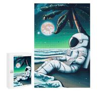 Rompecabezas para Adolescentes 1000 PCS Pensive Astronaut Rompecabezas para Adolescentes Juguetes Antiestrés Mejora La Memoria 1000 PCS