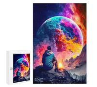 Rompecabezas para Adolescentes 1000 PCS Pensive in Space 5 Rompecabezas para Adultos Juegos Relajantes Desafío Difícil Desafío Educativo 1000 PCS