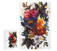 Rompecabezas para Adolescentes 1000 PCS Petals and Gold Rompecabezas para Adultos Juego De Ingenio Decoración del Hogar Regalos para Reducir El Estrés 1000 PCS