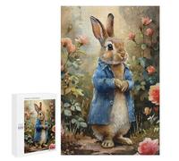 Rompecabezas para Adolescentes 1000 PCS Peter Rabbit in A Garden Rompecabezas para Adultos Juguetes Antiestrés Arte De Pared Interacción Entre Padres E Hijos 1000 PCS