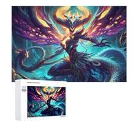 Rompecabezas para Adolescentes 1000 PCS Phoenix Rise Fantasy Artwork Rompecabezas para Adultos Juego De Ingenio Decoración del Hogar Actividades Divertidas En Casa 1000 PCS