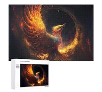 Rompecabezas para Adolescentes 1000 PCS Phoenix Rising A Mythical Firebird Artwork Rompecabezas para Adultos Juguetes De Bricolaje Desafío Difícil Cumpleaños 1000 PCS