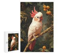 Rompecabezas para Adolescentes 1000 PCS Pink Cockatoo in Tropical Setting Rompecabezas para Adultos Juego Familiar Decoración Desafiante De Completar 1000 PCS