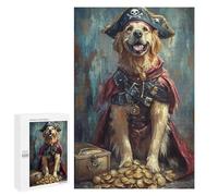 Rompecabezas para Adolescentes 1000 PCS Pirate Dog Treasure Chest-53 Rompecabezas para Adolescentes Análisis Y Lógica Difícil Y Desafiante Gran Regalo para Jugar 1000 PCS