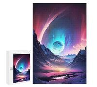 Rompecabezas para Adolescentes 1000 PCS Planet Mountain Trek Rompecabezas para Adultos Juego De Ingenio Decoración del Hogar Regalos para Reducir El Estrés 1000 PCS