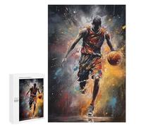 Rompecabezas para Adolescentes 1000 PCS Powerful Basketball Player Rompecabezas para Adultos Juego De Ingenio Decoración del Hogar Regalos para Reducir El Estrés 1000 PCS
