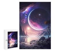 Rompecabezas para Adolescentes 1000 PCS Purple Planet Landscape Rompecabezas para Adultos Juego De Ingenio Decoración del Hogar Regalos para Reducir El Estrés 1000 PCS