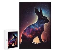 Rompecabezas para Adolescentes 1000 PCS Rabbit Galaxy Rompecabezas para Adultos Juegos Relajantes Pero Divertidos Y Humorísticos 1000 PCS