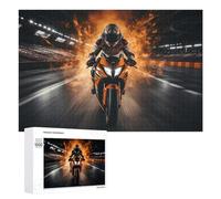 Rompecabezas para Adolescentes 1000 PCS Racing Motorcycle Speed -3 Rompecabezas para Adultos Juego Práctico Que Mejora La Memoria Actividades Divertidas En Casa 1000 PCS