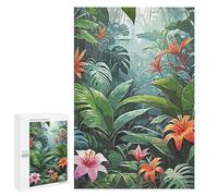 Rompecabezas para Adolescentes 1000 PCS Rain Forest Flower Rompecabezas para Adultos Juego Práctico Carrera De Velocidad Manual Desafío Educativo 1000 PCS