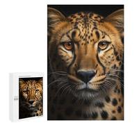 Rompecabezas para Adolescentes 1000 PCS Rompecabezas Cool Cheetah Portrait Rompecabezas para Adultos Juguetes Antiestrés Análisis Y Lógica para Cumpleaños, Navidad 1000 PCS