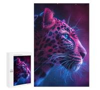 Rompecabezas para Adolescentes 1000 PCS Rompecabezas Cosmic Leopard Rompecabezas para Adultos Juguetes Antiestrés Análisis Y Lógica para Cumpleaños, Navidad 1000 PCS