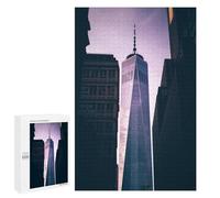 Rompecabezas para Adolescentes 1000 PCS Rompecabezas Freedom Tower Rompecabezas para Adultos Juego Familiar Una Obra De Arte para Cumpleaños, Navidad 1000 PCS