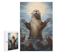 Rompecabezas para Adolescentes 1000 PCS Rompecabezas Moses Otter Rompecabezas para Adultos Juego Familiar Una Obra De Arte para Cumpleaños, Navidad 1000 PCS