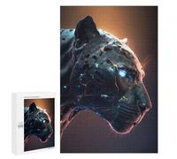 Rompecabezas para Adolescentes 1000 PCS Rompecabezas Neon Leopard Portrait -5 Rompecabezas para Adultos Juguetes Antiestrés Análisis Y Lógica para Cumpleaños, Navidad 1000 PCS