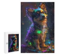 Rompecabezas para Adolescentes 1000 PCS Rompecabezas Puppy in Colors Rompecabezas para Adultos Juego De Ingenio Regalos para Mujeres para Cumpleaños, Navidad 1000 PCS