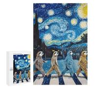 Rompecabezas para Adolescentes 1000 PCS Rompecabezas Sloth Abbey Road Rompecabezas para Adultos Juego De Ingenio Regalos para Mujeres para Cumpleaños, Navidad 1000 PCS