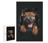 Rompecabezas para Adolescentes 1000 PCS Rompecabezas Staffordshire Bull Terrier Rompecabezas para Adultos Juguetes Antiestrés Desafío Difícil Cumpleaños