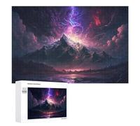 Rompecabezas para Adolescentes 1000 PCS Rompecabezas Thunderstorm Mountain Landscape -2 Rompecabezas para Adultos Juguetes Antiestrés Desafío Difícil Cumpleaños