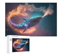 Rompecabezas para Adolescentes 1000 PCS Rompecabezas Whale in Cosmic Dreamscape-2 Rompecabezas para Adolescentes Juguetes DIY Desafío Difícil Cumpleaños 1000 PCS
