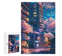Rompecabezas para Adolescentes 1000 PCS Sakura Evenings Rompecabezas para Adultos Juego Familiar Decoración Desafiante De Completar 1000 PCS