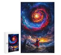 Rompecabezas para Adolescentes 1000 PCS Santa and The Cosmic Spiral Rompecabezas para Adultos Juegos Relajantes Desafío Difícil Desafío Educativo 1000 PCS