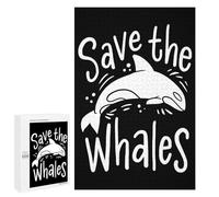 Rompecabezas para Adolescentes 1000 PCS Save The Whales Environme Rompecabezas para Adultos Juego Práctico Carrera De Velocidad Manual Desafío Educativo 1000 PCS