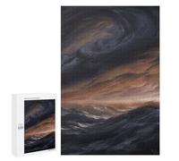 Rompecabezas para Adolescentes 1000 PCS Sea and Dark Clouds Rompecabezas para Adultos Juguetes Antiestrés para La Diversión Familiar Interacción Entre Padres E Hijos 1000 PCS