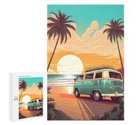 Rompecabezas para Adolescentes 1000 PCS Seaside Camping Rompecabezas para Adultos Juego De Ingenio Decoración del Hogar Regalos para Reducir El Estrés 1000 PCS