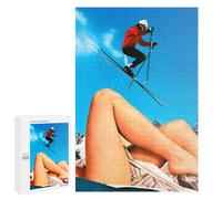 Rompecabezas para Adolescentes 1000 PCS Skier's Legs in Summer Setting Rompecabezas para Adultos Juego Práctico Que Mejora La Memoria Actividades Divertidas En Casa 1000 PCS