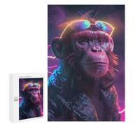 Rompecabezas para Adolescentes 1000 PCS Space Animal Monkey Rompecabezas para Adultos Juegos Relajantes Pero Divertidos Y Humorísticos 1000 PCS