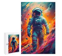 Rompecabezas para Adolescentes 1000 PCS Space Astronaut Meteorite Rompecabezas para Adultos Juegos Relajantes Desafío Difícil Desafío Educativo 1000 PCS