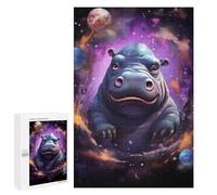 Rompecabezas para Adolescentes 1000 PCS Space Hippo Adventure Rompecabezas Juguetes Antiestrés Decoración Diversión En Casa Actividades, 1000 PCS