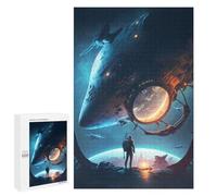 Rompecabezas para Adolescentes 1000 PCS Space Station Odyssey -8 Rompecabezas para Adultos Juego De Ingenio Decoración del Hogar Regalos para Reducir El Estrés 1000 PCS