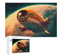 Rompecabezas para Adolescentes 1000 PCS Space Travel Adventure Mars Exploration Rompecabezas para Adultos Juegos Relajantes Carrera De Velocidad Manual Desafiante De Completar 1000 PCS