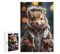 Rompecabezas para Adolescentes 1000 PCS Squirrels Festive Flick Rompecabezas para Adolescentes Juguetes Antiestrés Mejora La Memoria 1000 PCS