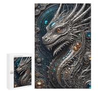 Rompecabezas para Adolescentes 1000 PCS Steampunk Galactic Dragon Rompecabezas para Adultos Juego De Ingenio Decoración del Hogar Regalos para Reducir El Estrés 1000 PCS