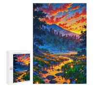 Rompecabezas para Adolescentes 1000 PCS Sunset The Nature Rompecabezas para Adultos Juguetes Antiestrés para La Diversión Familiar Interacción Entre Padres E Hijos 1000 PCS