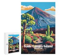 Rompecabezas para Adolescentes 1000 PCS Teide Canary Island National Park Spain Rompecabezas para Adultos Juegos Relajantes Decoración Actividades Divertidas En Casa 1000 PCS