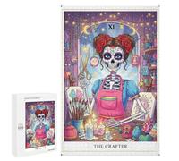 Rompecabezas para Adolescentes 1000 PCS The Crafter Day of The Dead Artist Rompecabezas Juguetes Antiestrés Corte De Precisión Interacción Entre Padres E Hijos 1000 PCS