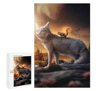 Rompecabezas para Adolescentes 1000 PCS The Fox and The Squirrel Rompecabezas para Adolescentes Juguetes Antiestrés Mejora La Memoria 1000 PCS