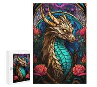 Rompecabezas para Adolescentes 1000 PCS The Golden Dragon Rompecabezas para Adultos Juego De Ingenio Decoración del Hogar Regalos para Reducir El Estrés 1000 PCS