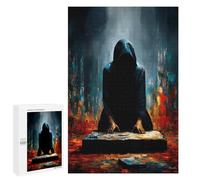 Rompecabezas para Adolescentes 1000 PCS The Oath Beneath The Veil - The Kneeling Figure Before The Stone Rompecabezas para Adultos Juego Práctico Decoración De Pared Cumpleaños Y N