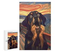 Rompecabezas para Adolescentes 1000 PCS The Scream of Dog Rompecabezas para Adultos Juguetes Antiestrés para La Diversión Familiar Interacción Entre Padres E Hijos 1000 PCS