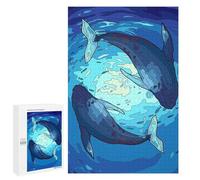 Rompecabezas para Adolescentes 1000 PCS The Two Whales Art Rompecabezas para Adolescentes Juegos Relajantes Regalos para Mujeres Actividades Divertidas En Casa 1000 PCS