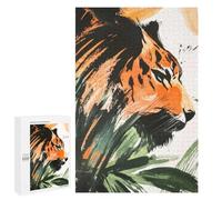 Rompecabezas para Adolescentes 1000 PCS Tiger in Jungle Rompecabezas para Adultos Juegos Relajantes Desafío Difícil Desafío Educativo 1000 PCS