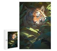 Rompecabezas para Adolescentes 1000 PCS Tiger in The Jungle-7 Rompecabezas Juguetes Antiestrés Decoración Diversión En Casa Actividades, 1000 PCS